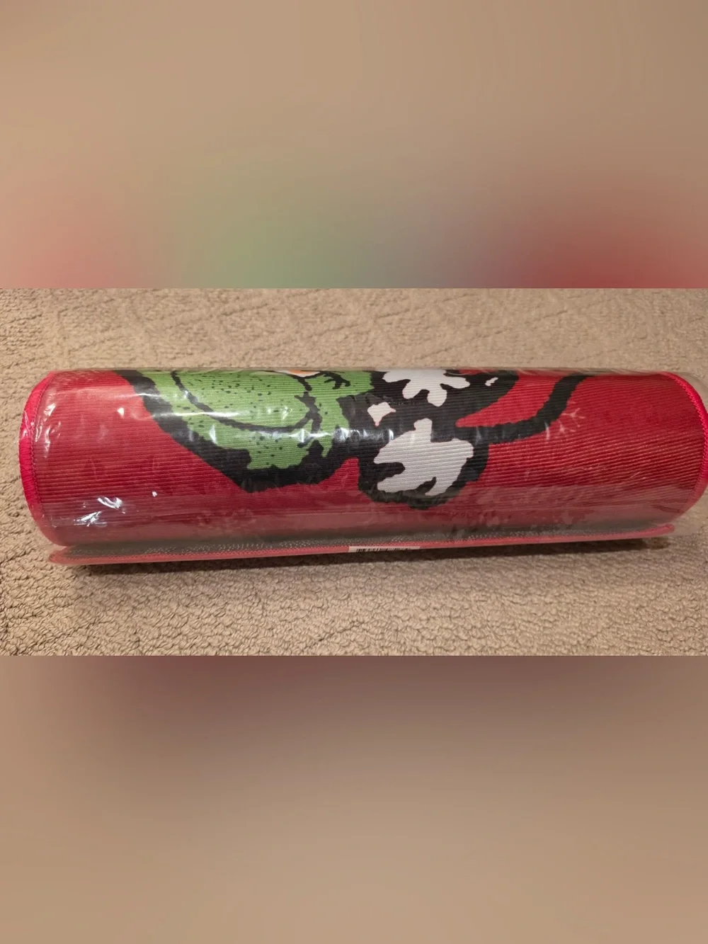Merry Grinch Mas' Red Holiday Kitchen Rugs set of 2